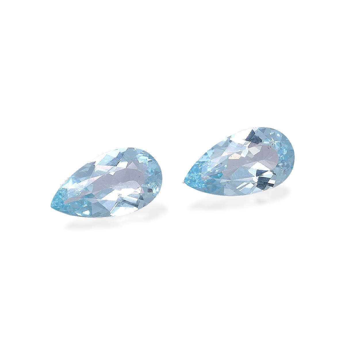 baby blue aquamarine, 4.18ct pear cut — view 3