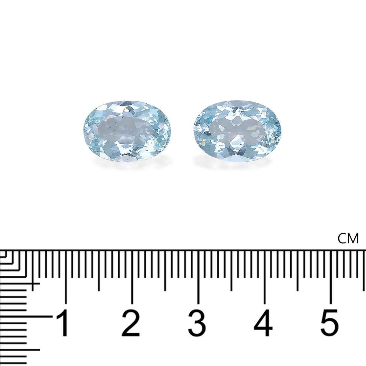 sky blue aquamarine, 8.34ct oval cut — view 4