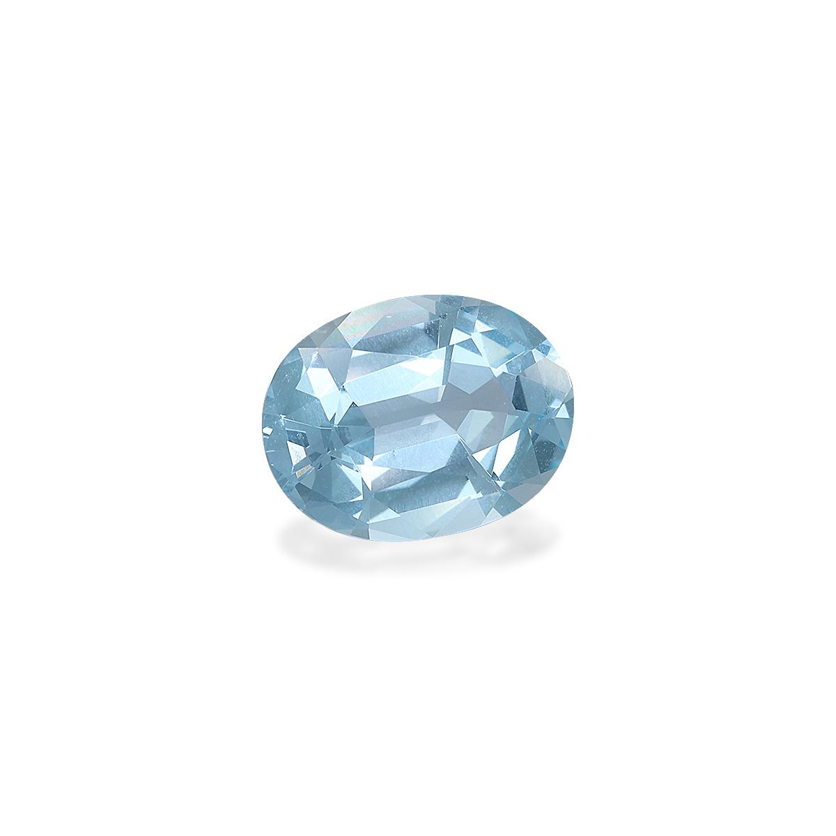 baby blue aquamarine, 3.32ct oval cut — view 3
