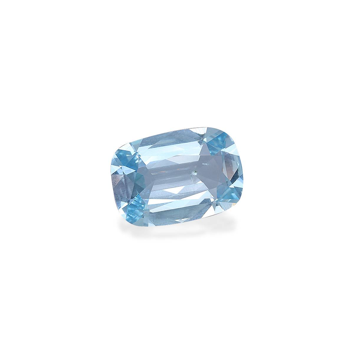 baby blue aquamarine, 2.59ct cushion cut — view 3