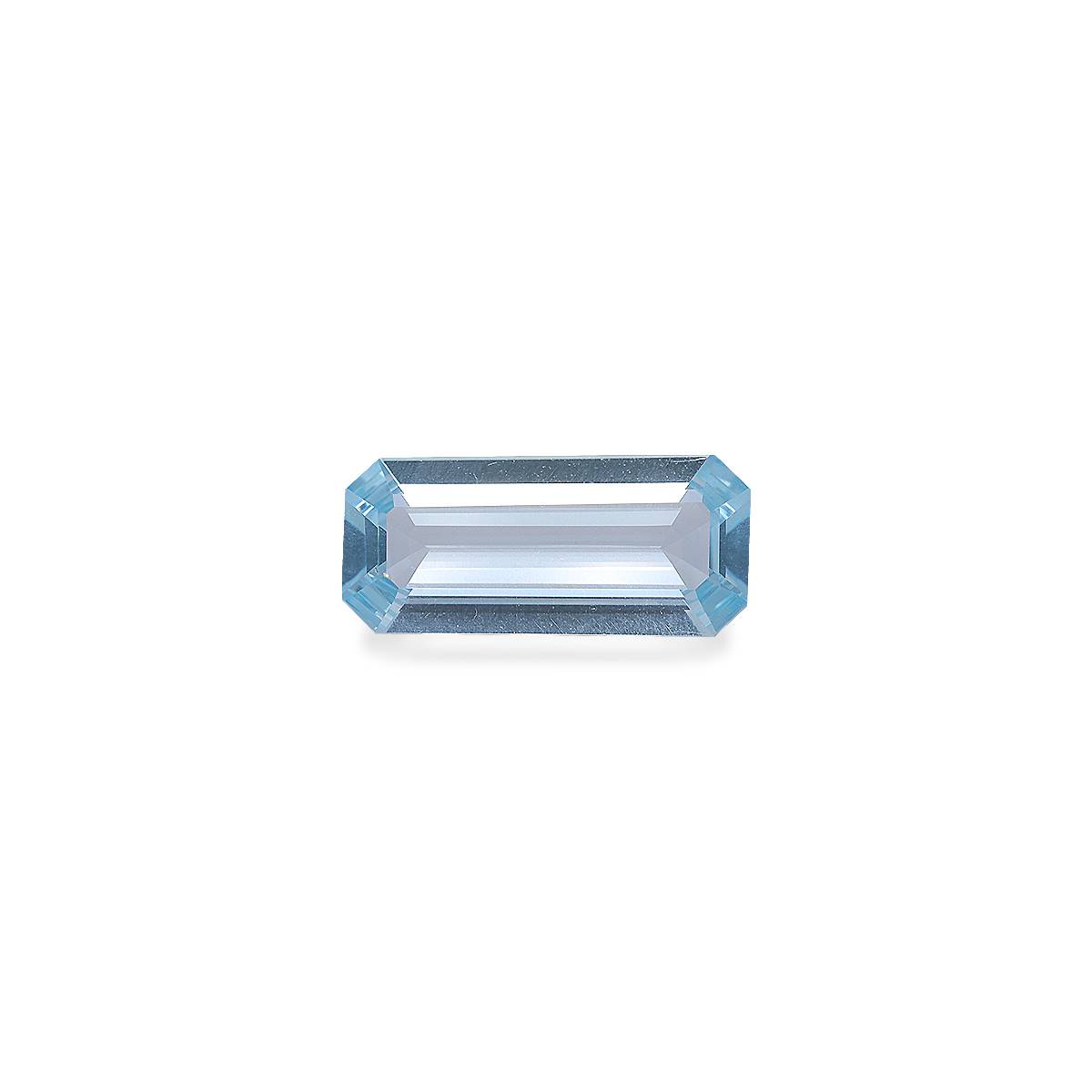 baby blue aquamarine, 3.76ct rectangular cut — main view
