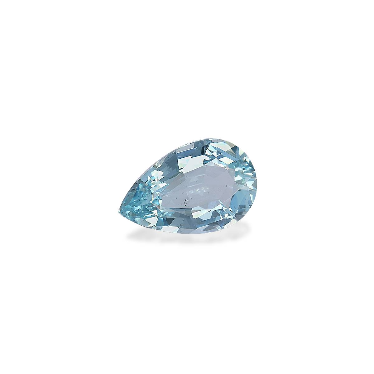 baby blue aquamarine, 3.6ct pear cut — view 3