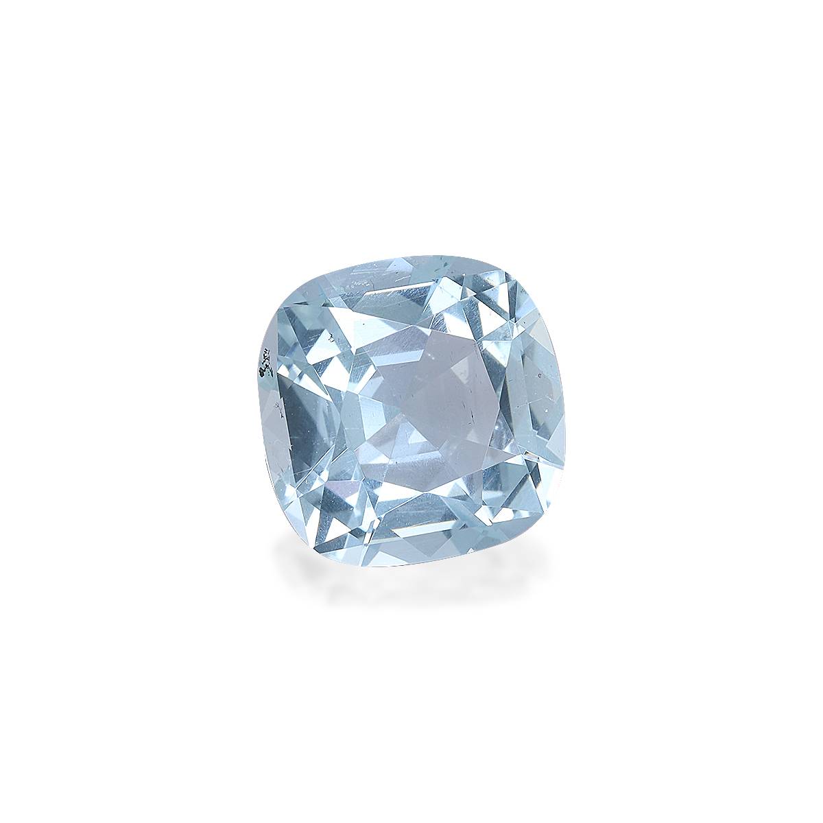 sky blue aquamarine, 3.94ct rectangular cut — view 3
