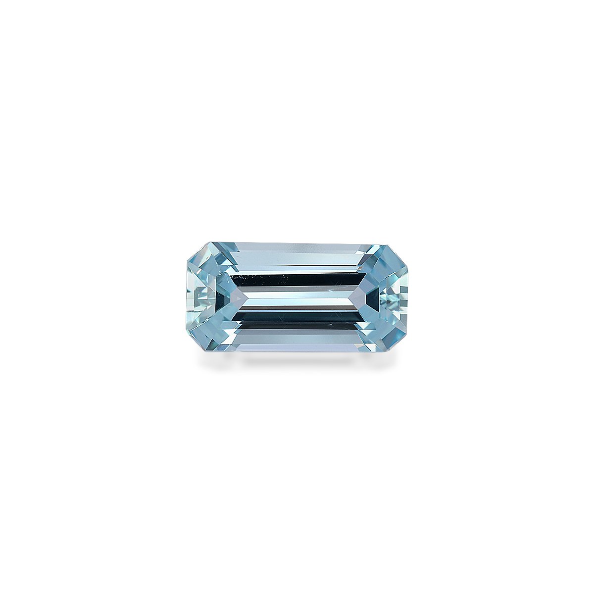 baby blue aquamarine, 3.55ct rectangular cut — main view