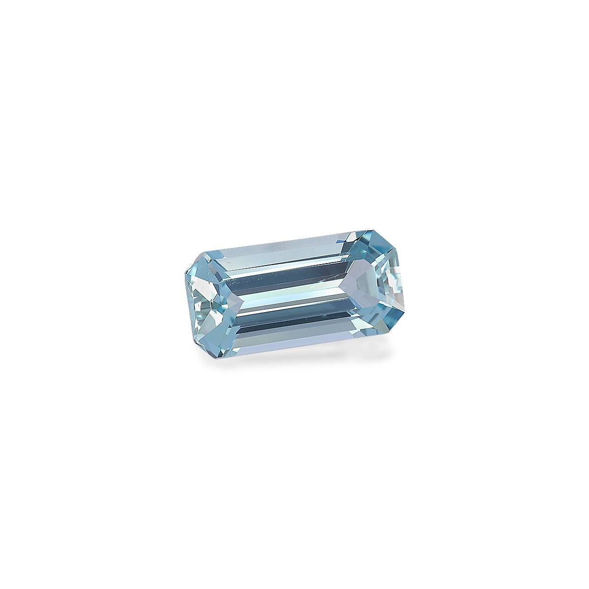 baby blue aquamarine, 3.55ct rectangular cut — view 3