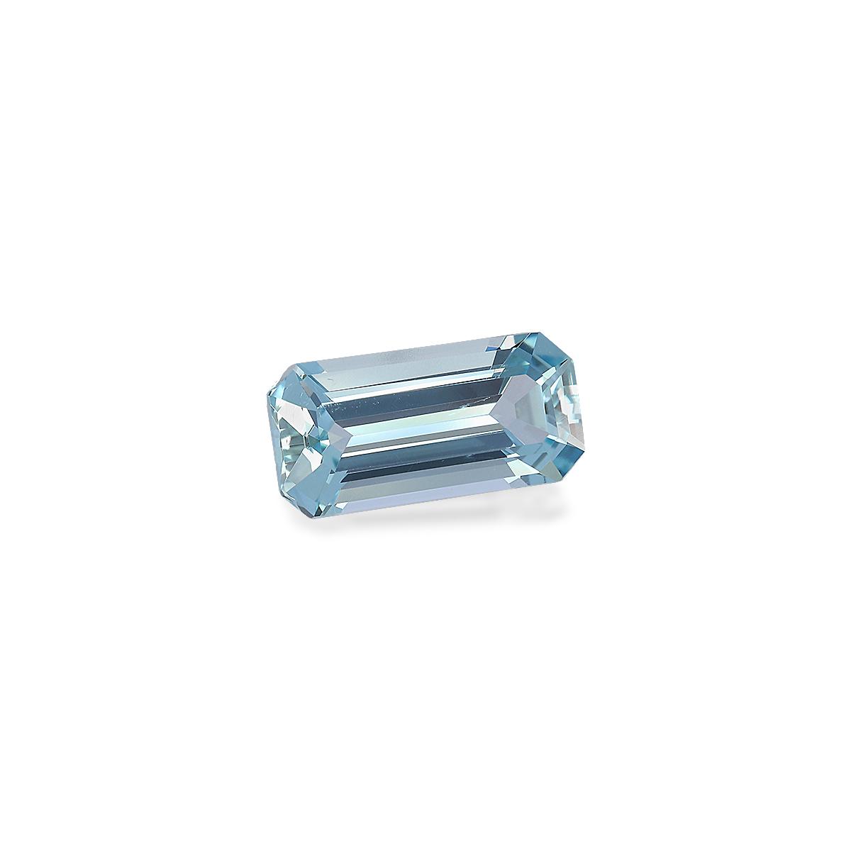 baby blue aquamarine, 3.55ct rectangular cut — view 3