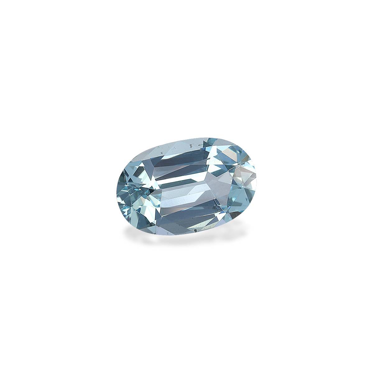 baby blue aquamarine, 2.68ct oval cut — view 3