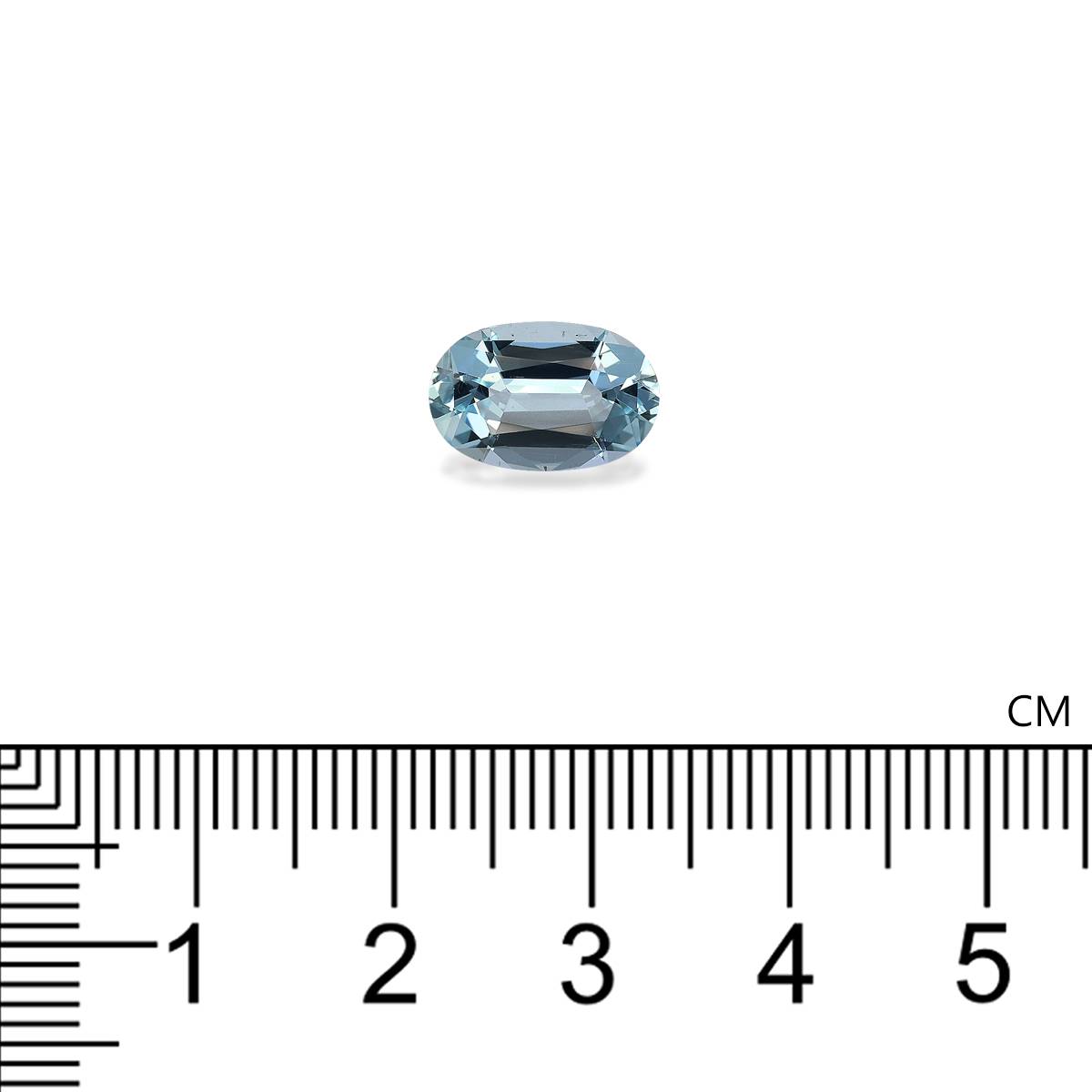 baby blue aquamarine, 2.68ct oval cut — view 4