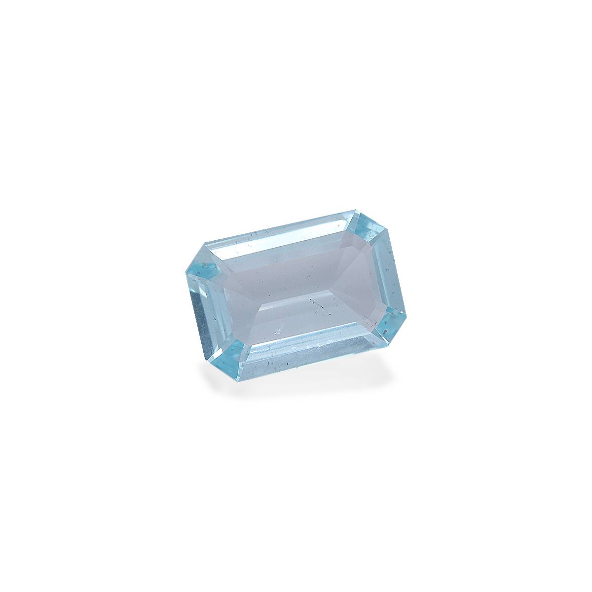 baby blue aquamarine, 4.56ct rectangular cut — view 3