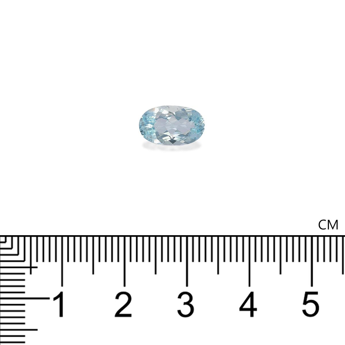 baby blue aquamarine, 1.78ct oval cut — view 4