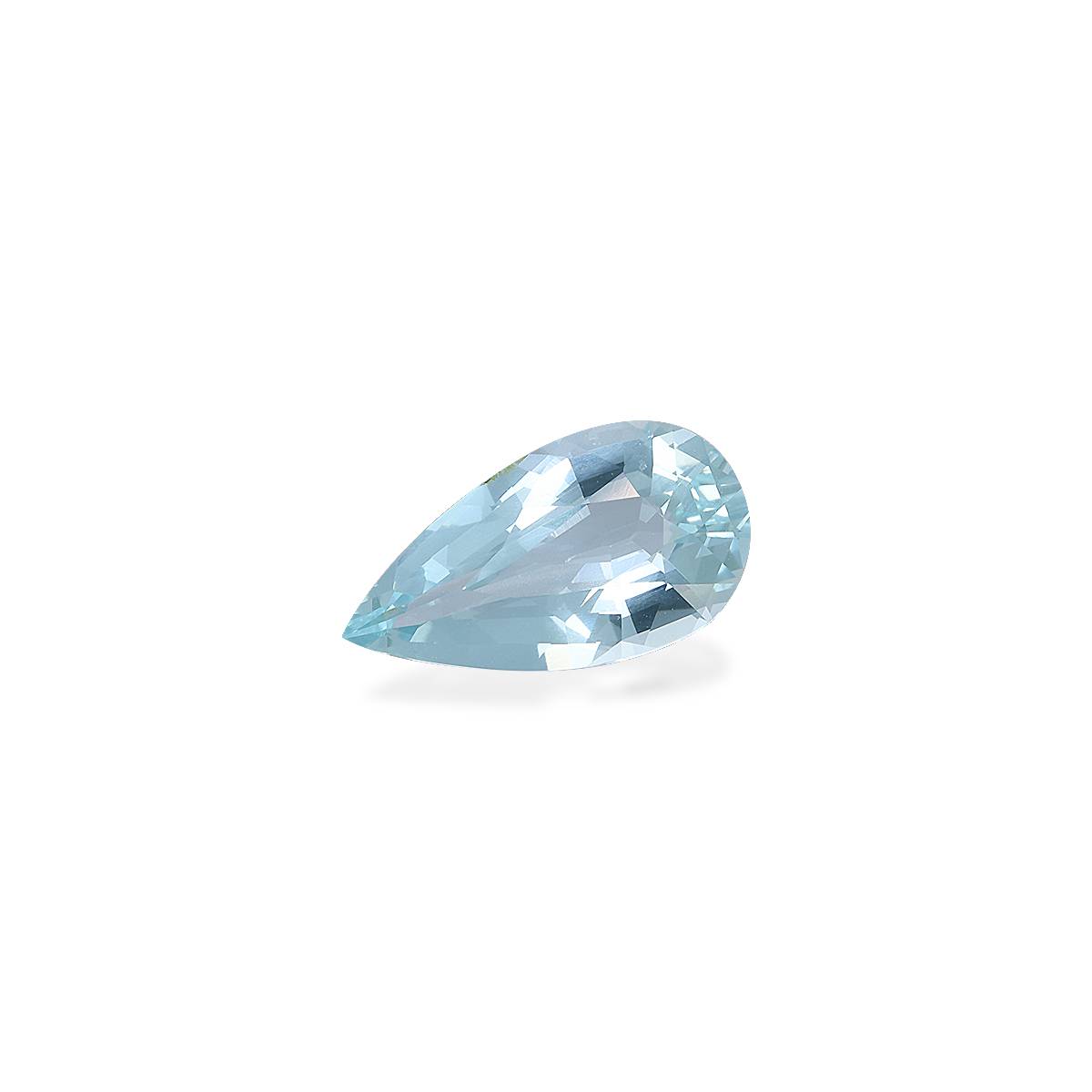 sky blue aquamarine, 2.04ct pear cut — view 3