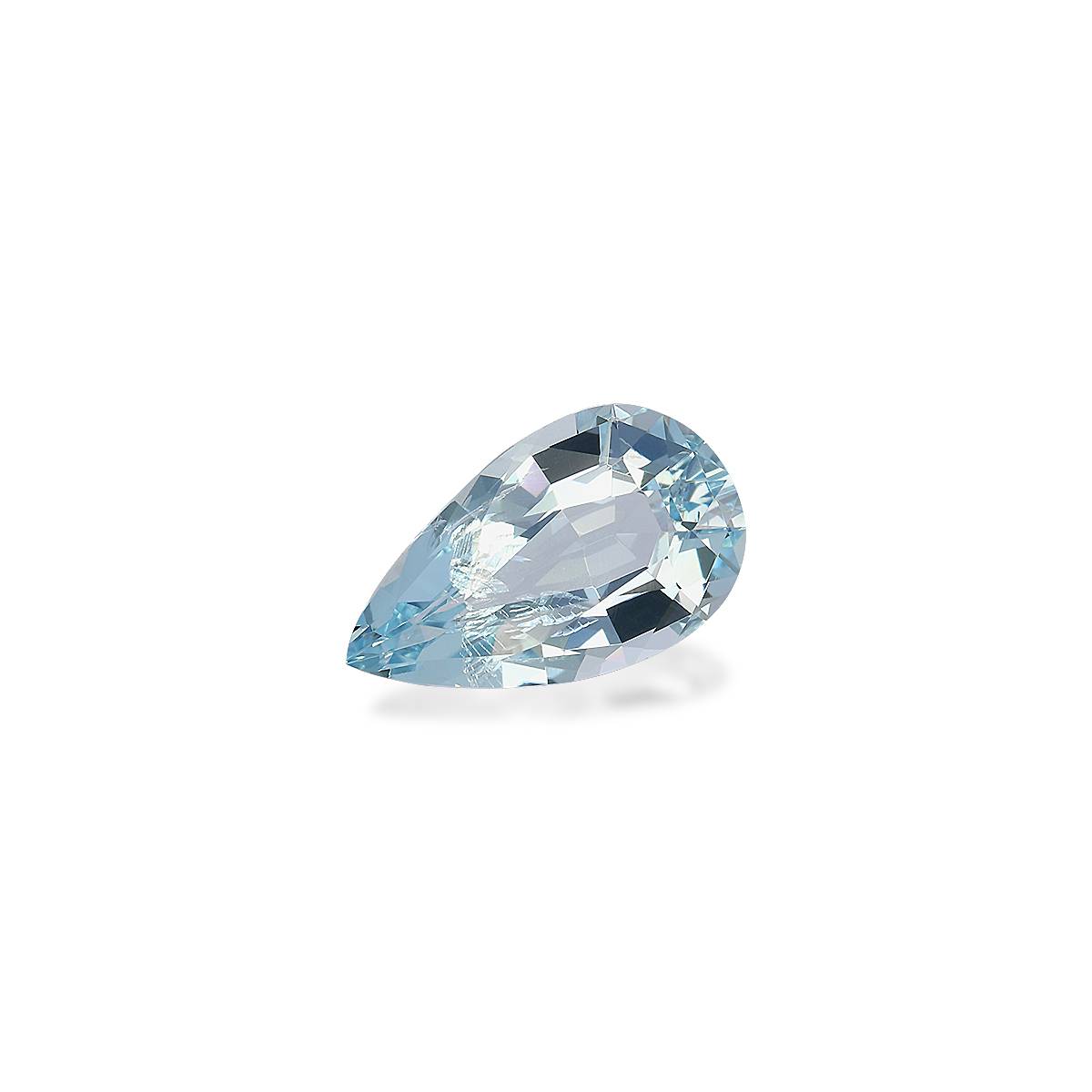 baby blue aquamarine, 2.04ct pear cut — view 3