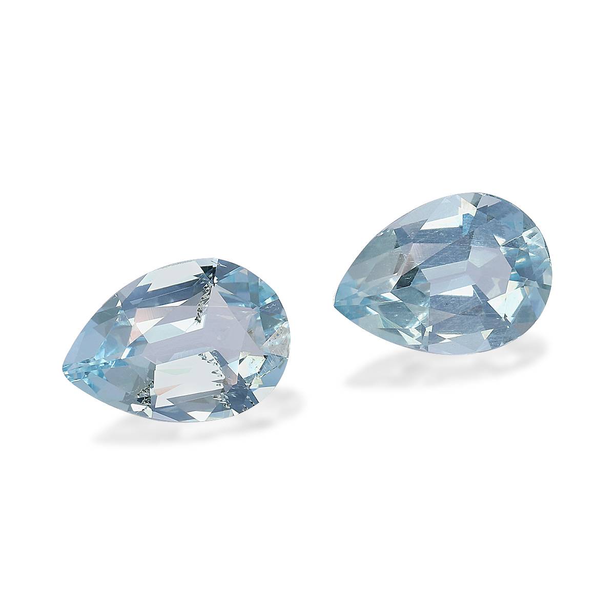 baby blue aquamarine, 2.63ct pear cut — view 3