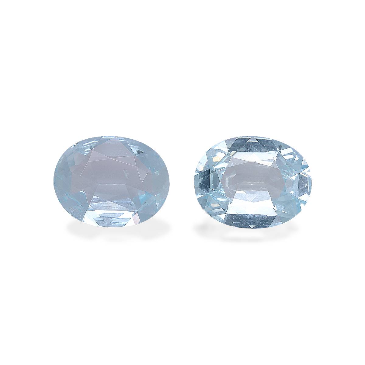 Baby Blue Aquamarine 4.15ct - 11x9mm Pair