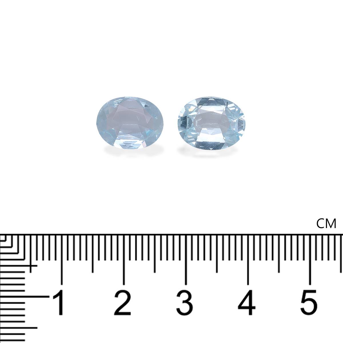 baby blue aquamarine, 4.15ct oval cut — view 4
