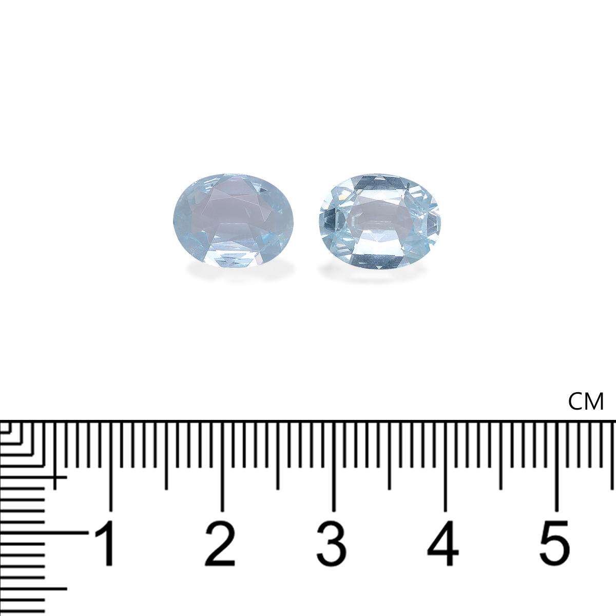 baby blue aquamarine, 4.15ct oval cut — view 4