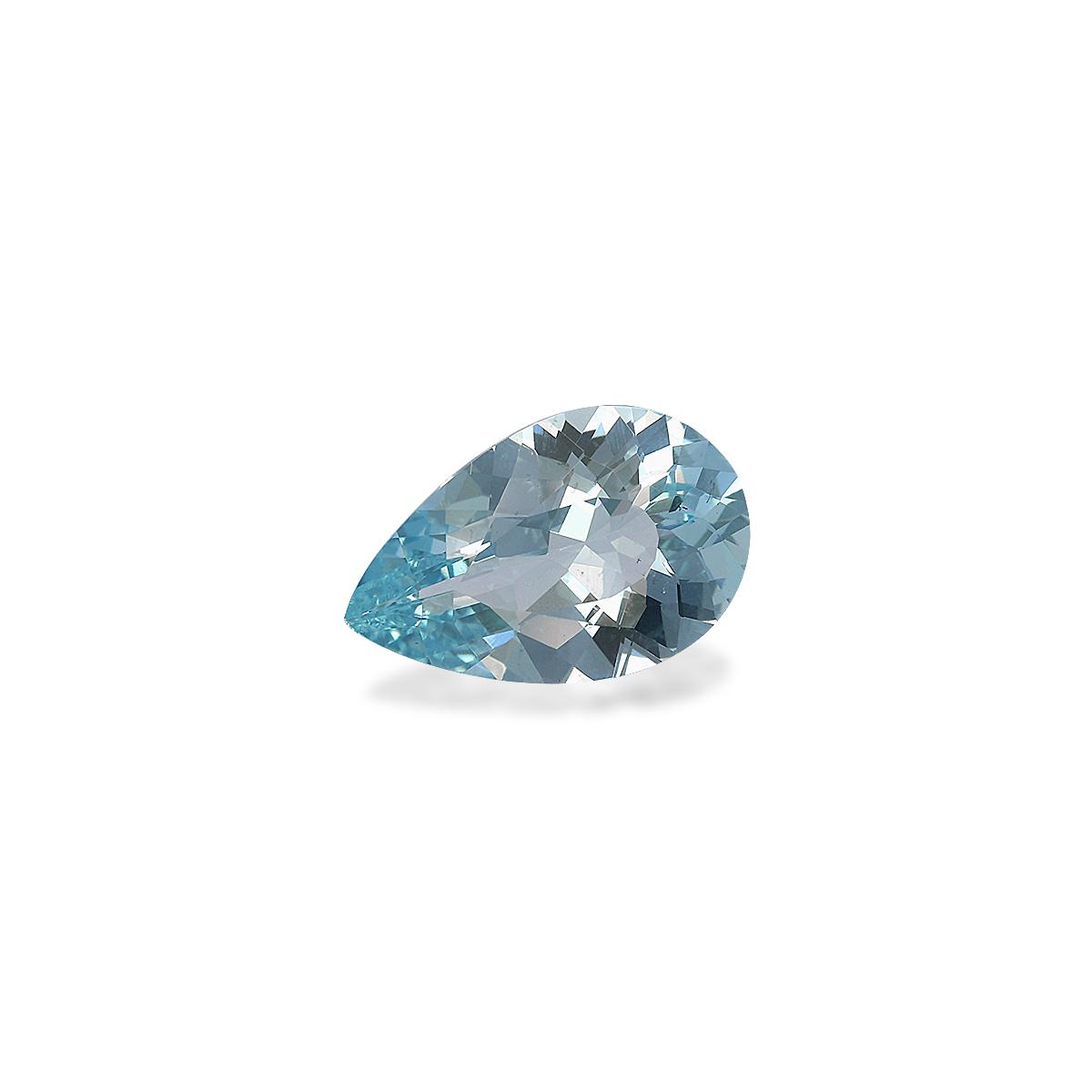 baby blue aquamarine, 3.92ct pear cut — view 3