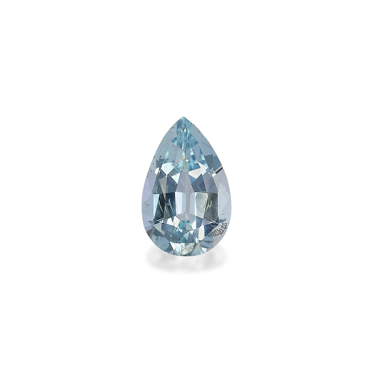 baby blue aquamarine, 1.8ct pear cut — main view