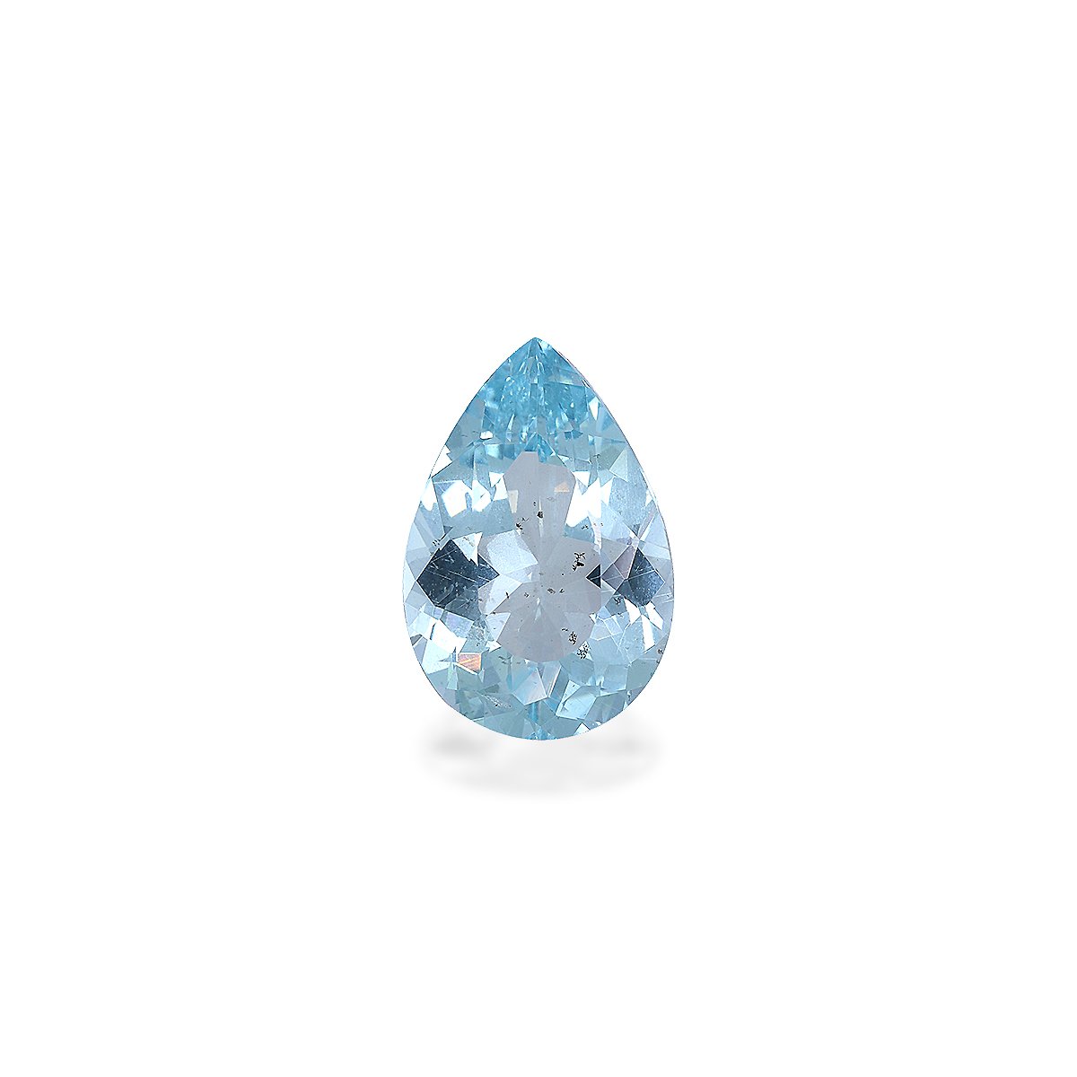 baby blue aquamarine, 3.88ct pear cut — main view