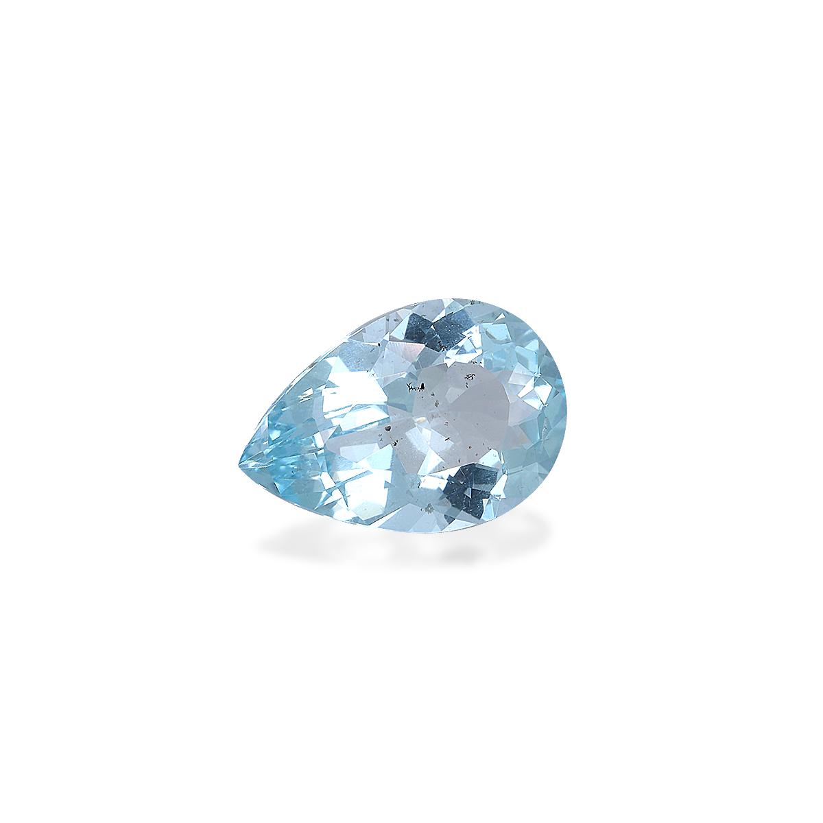 baby blue aquamarine, 3.88ct pear cut — view 3