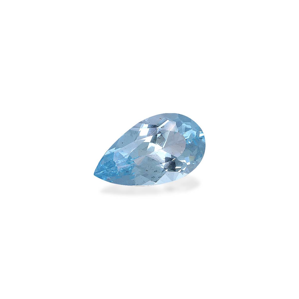 Santa Maria blue aquamarine, 4.05ct pear cut — view 3