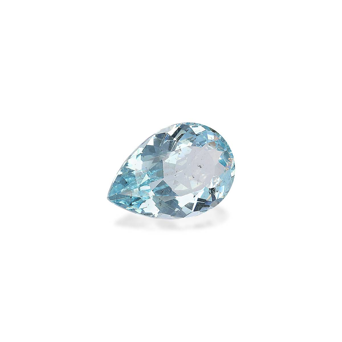 sky blue aquamarine, 4.76ct pear cut — view 3