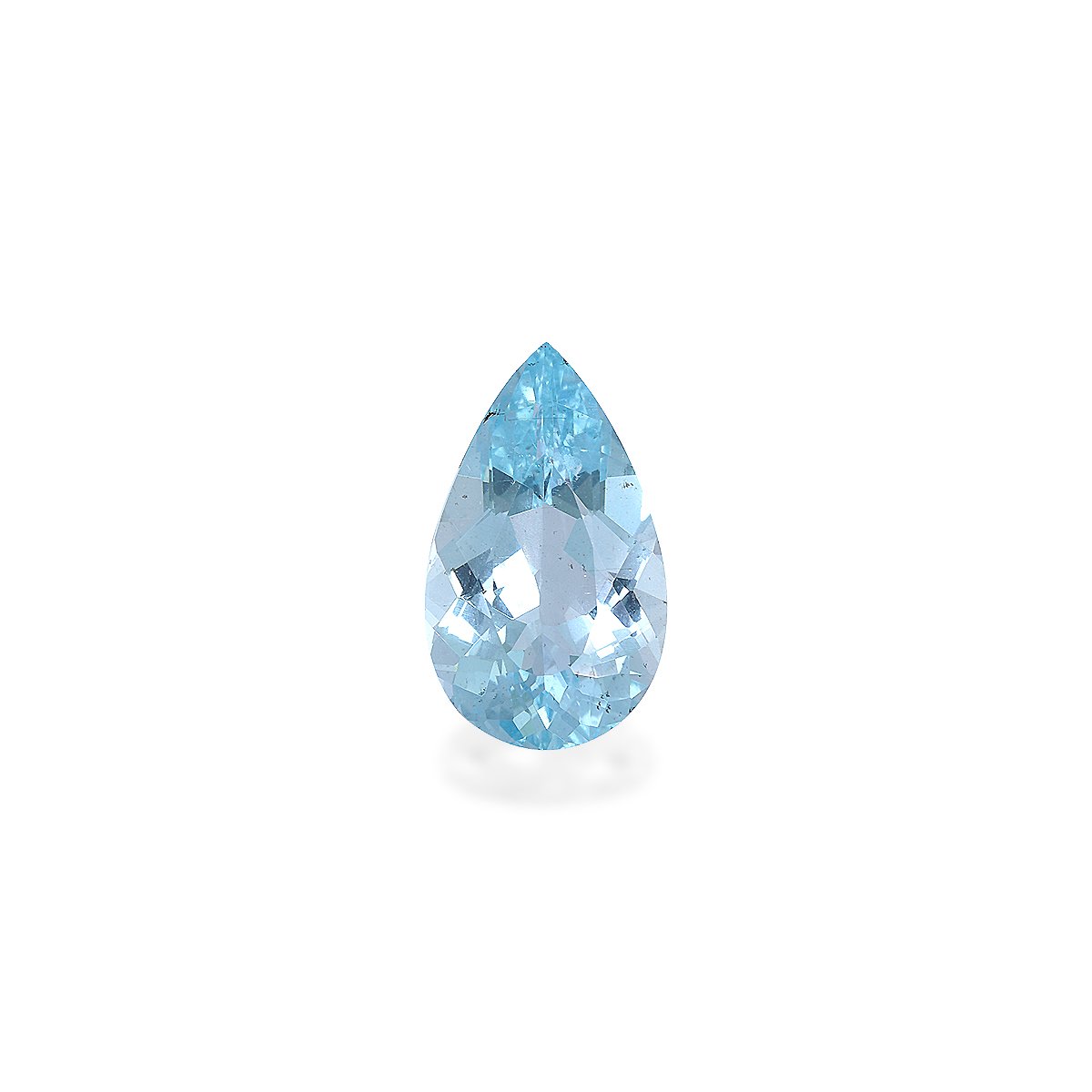 baby blue aquamarine, 3.63ct pear cut — main view