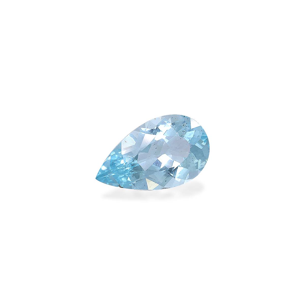 baby blue aquamarine, 3.63ct pear cut — view 3