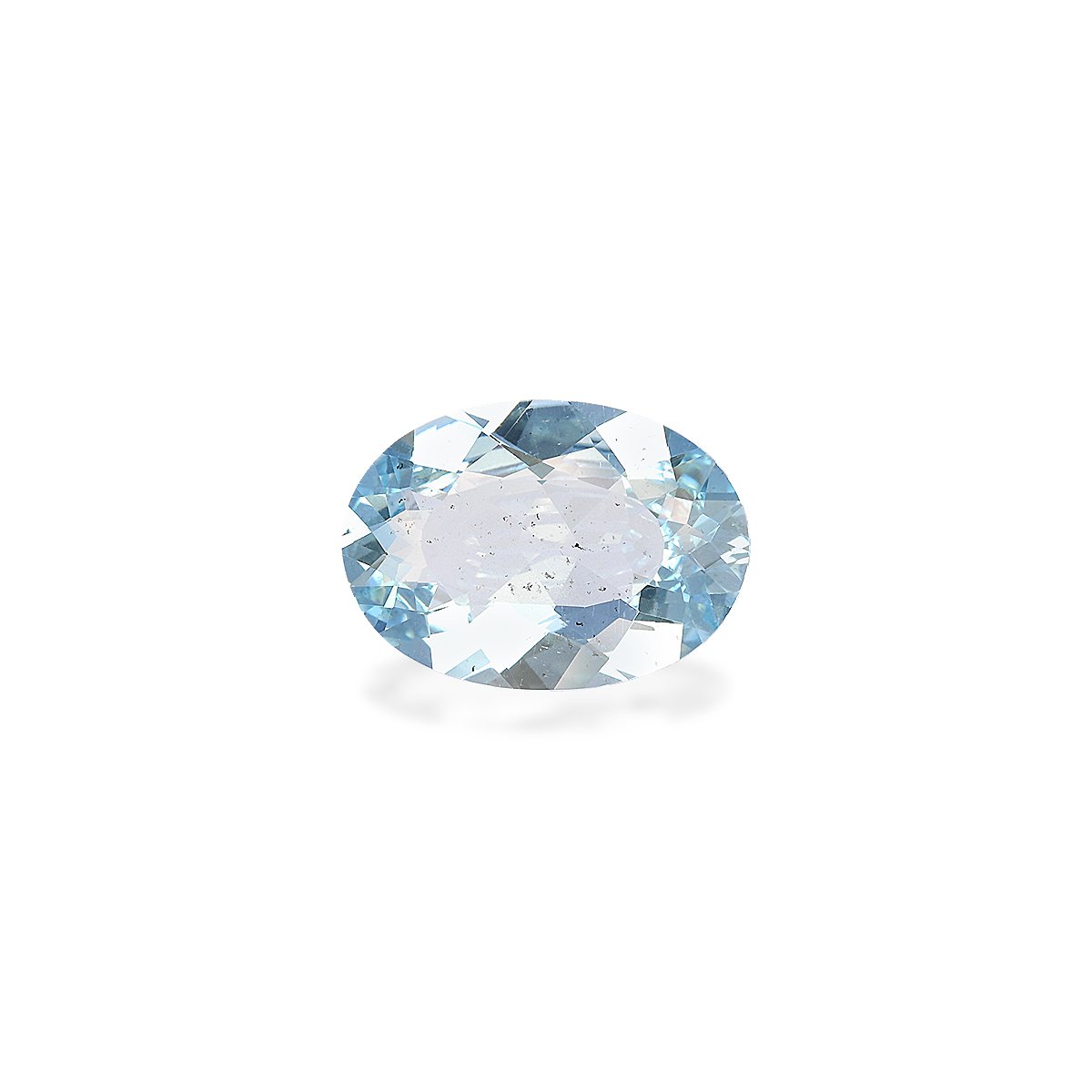 baby blue aquamarine, 4.31ct oval cut — main view