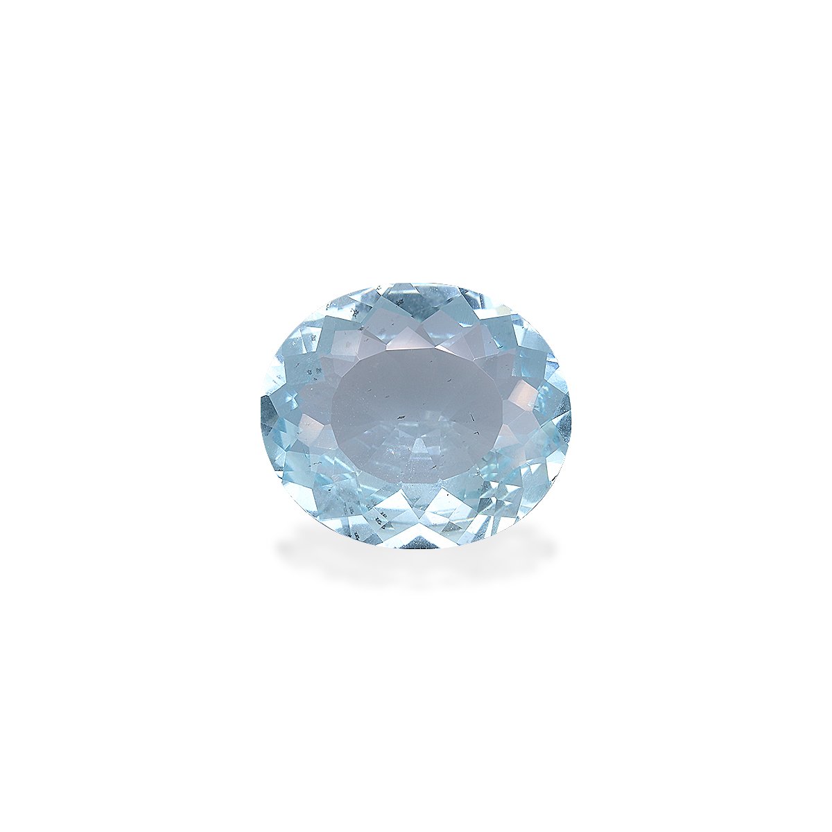 baby blue aquamarine, 5.3ct oval cut — main view
