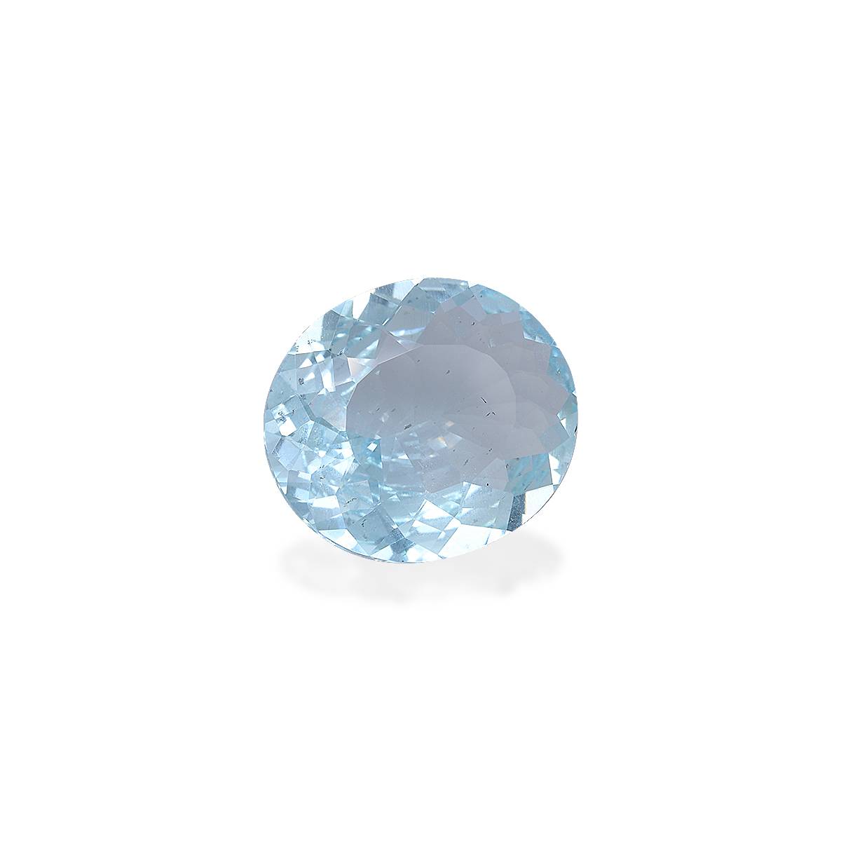 baby blue aquamarine, 5.3ct oval cut — view 3