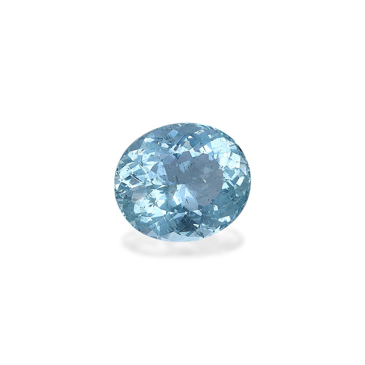 arctic blue aquamarine, 10.3ct oval cut — view 3