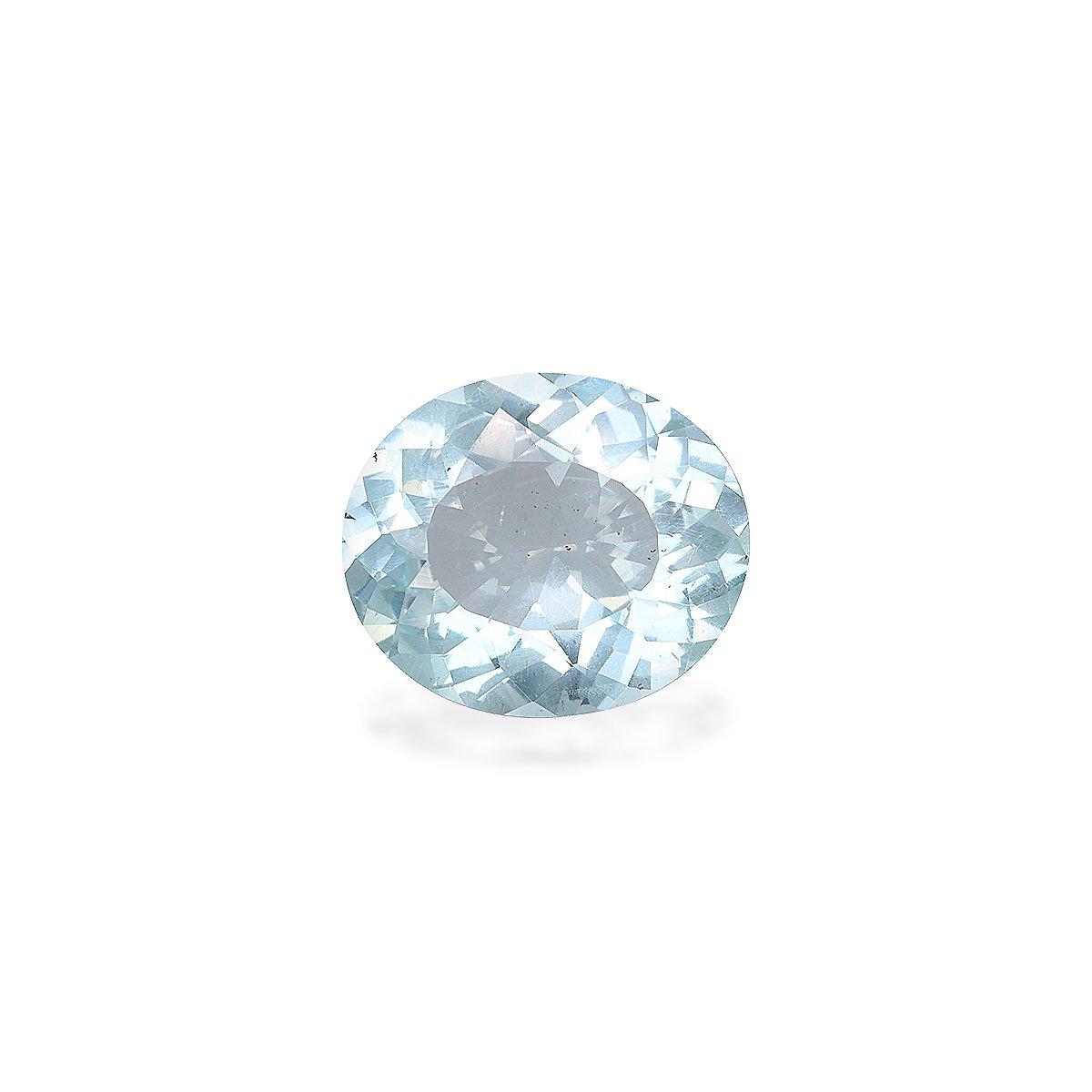 sky blue aquamarine, 3.26ct oval cut — main view