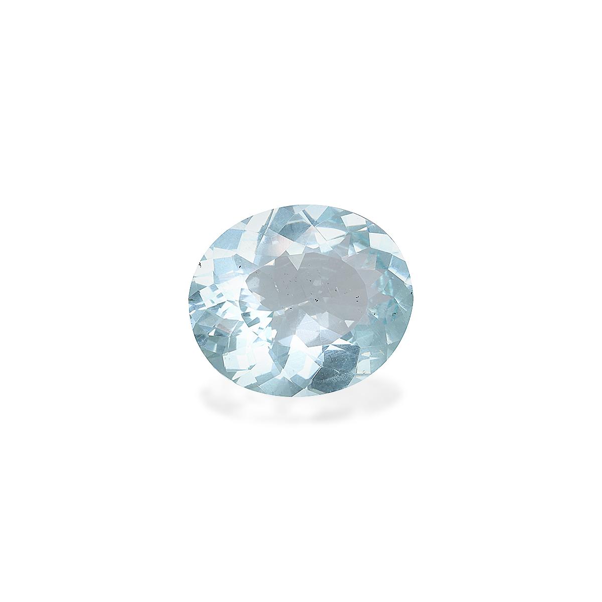 sky blue aquamarine, 3.26ct oval cut — view 3