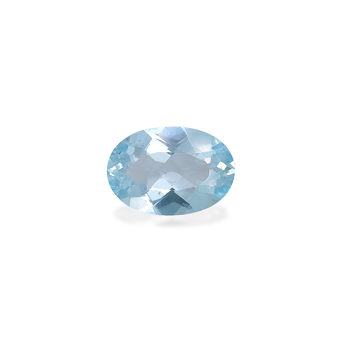 baby blue aquamarine, 2.84ct oval cut — main view