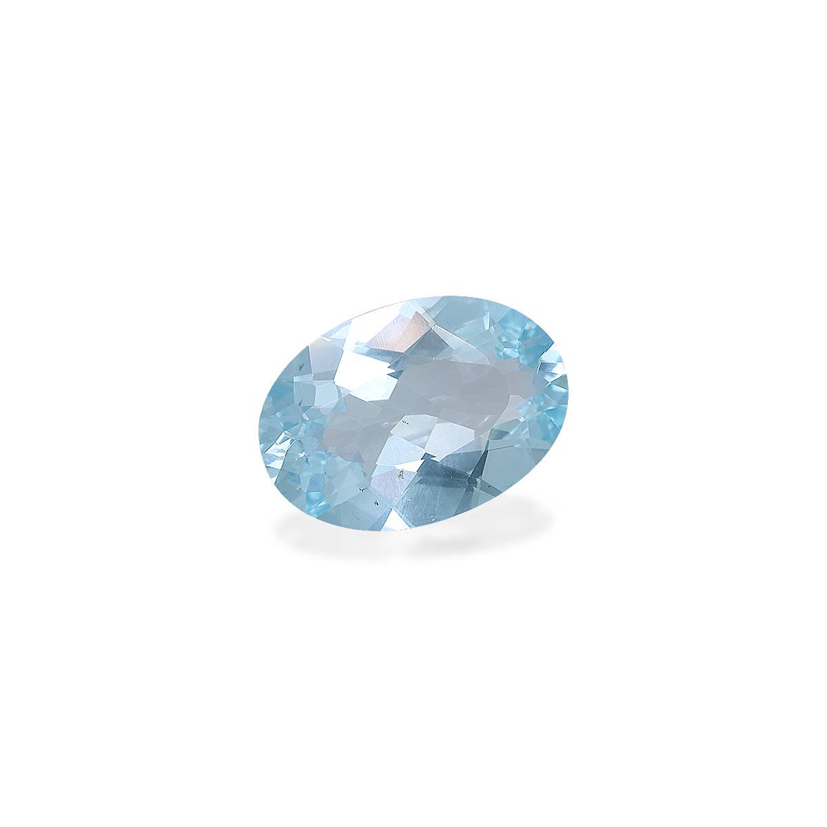 baby blue aquamarine, 2.84ct oval cut — view 3