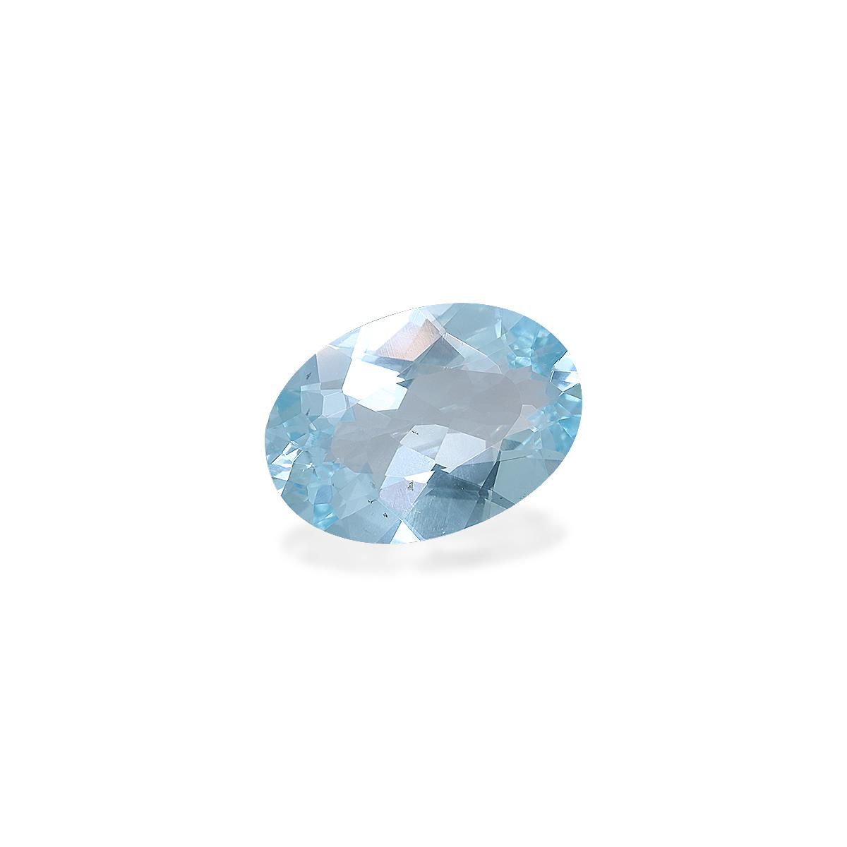 baby blue aquamarine, 2.84ct oval cut — view 3