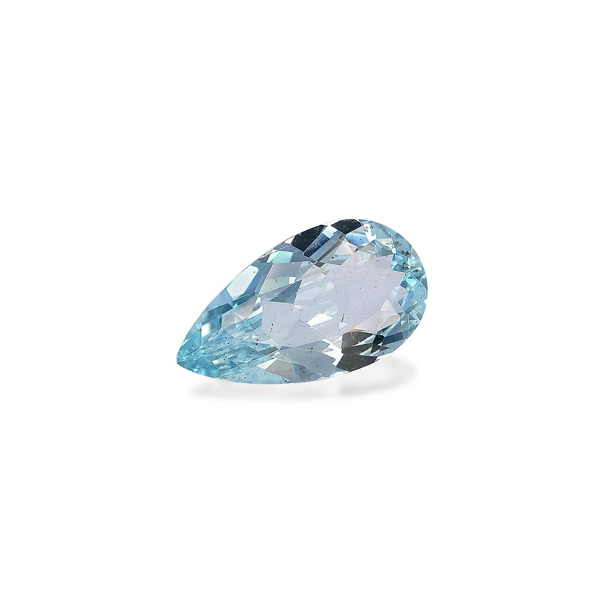 baby blue aquamarine, 5.41ct pear cut — view 3