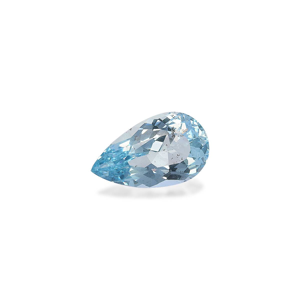 baby blue aquamarine, 6.17ct pear cut — view 3