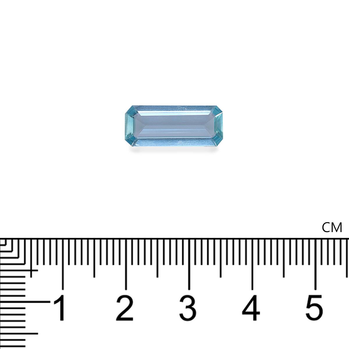 Santa Maria blue aquamarine, 2.73ct rectangular cut — view 4
