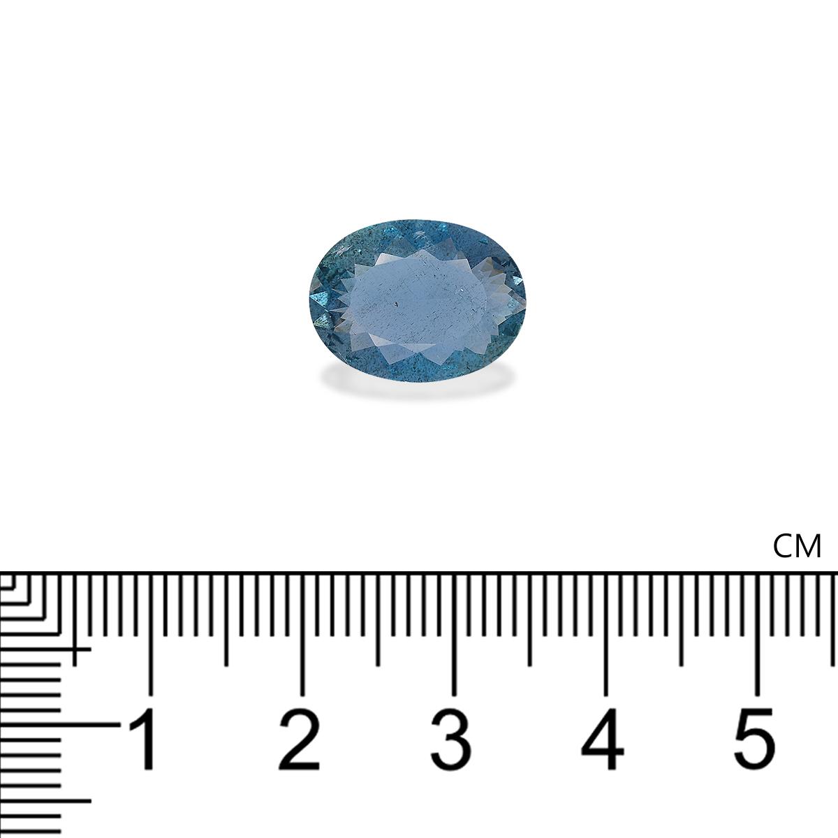 Santa Maria blue aquamarine, 4.07ct oval cut — view 4