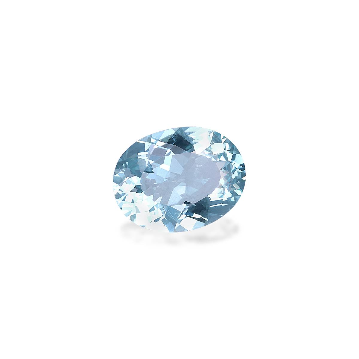 ice blue aquamarine, 1.9ct oval cut — view 3