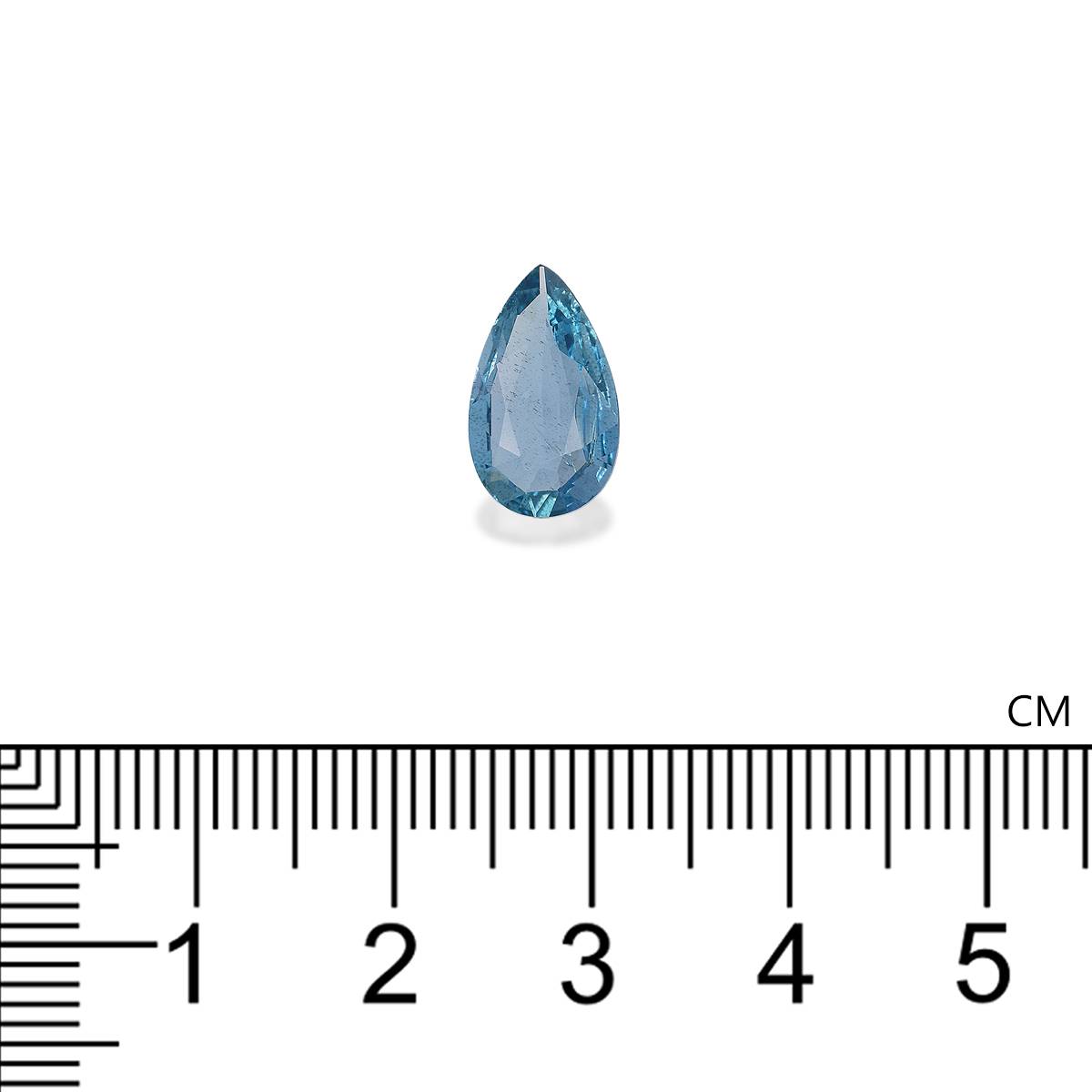 Santa Maria blue aquamarine, 1.89ct pear cut — view 4