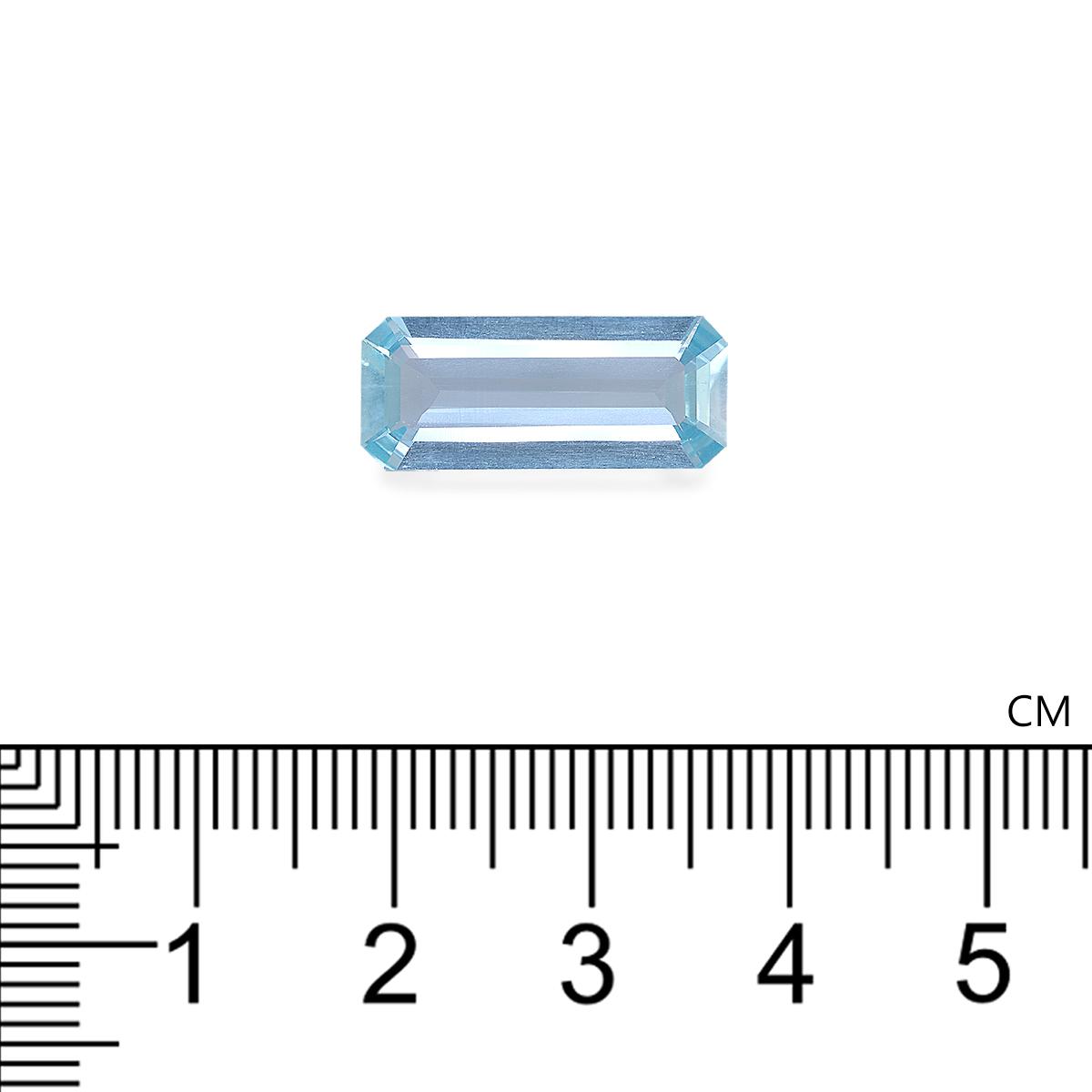 baby blue aquamarine, 5.08ct rectangular cut — view 4