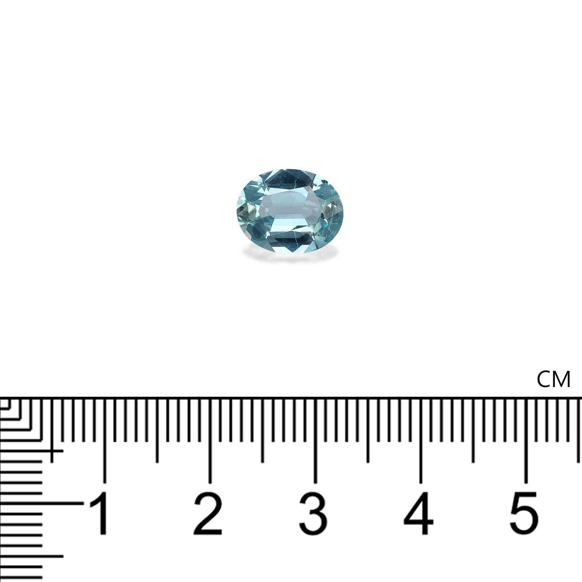 Santa Maria blue aquamarine, 2.04ct oval cut — view 4