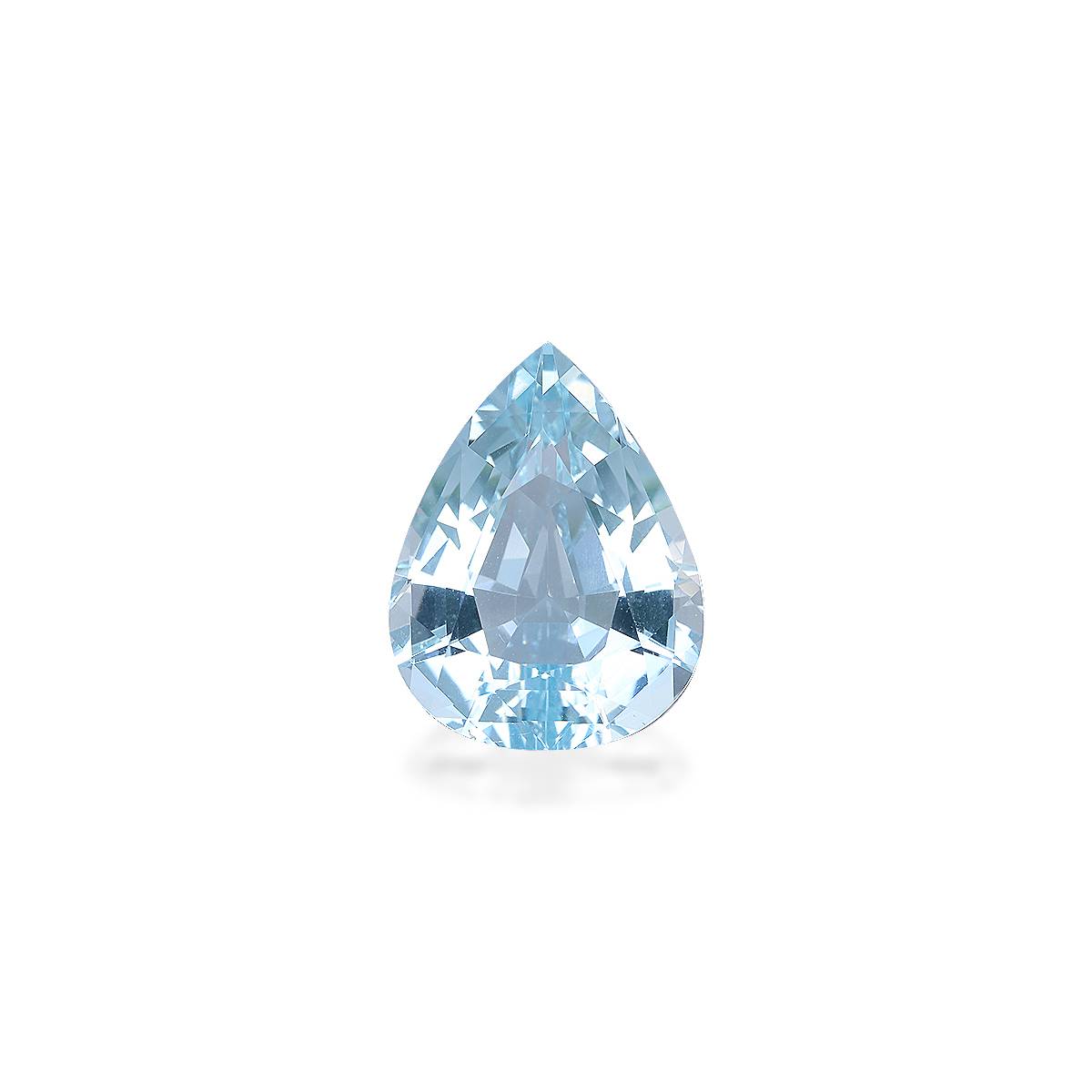 baby blue aquamarine, 8.62ct pear cut — main view