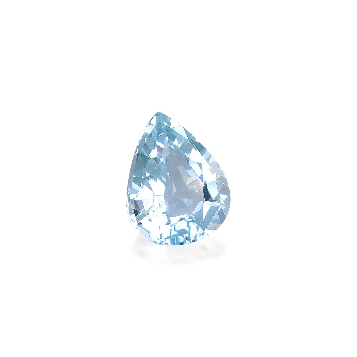 baby blue aquamarine, 8.62ct pear cut — view 3