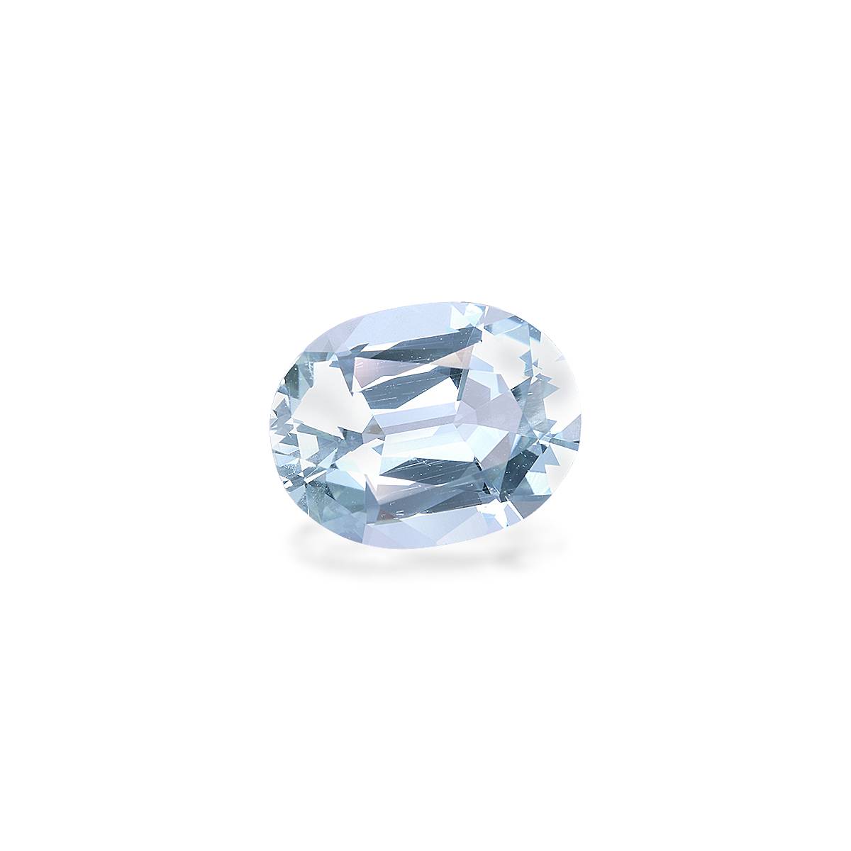 baby blue aquamarine, 6.79ct oval cut — view 3