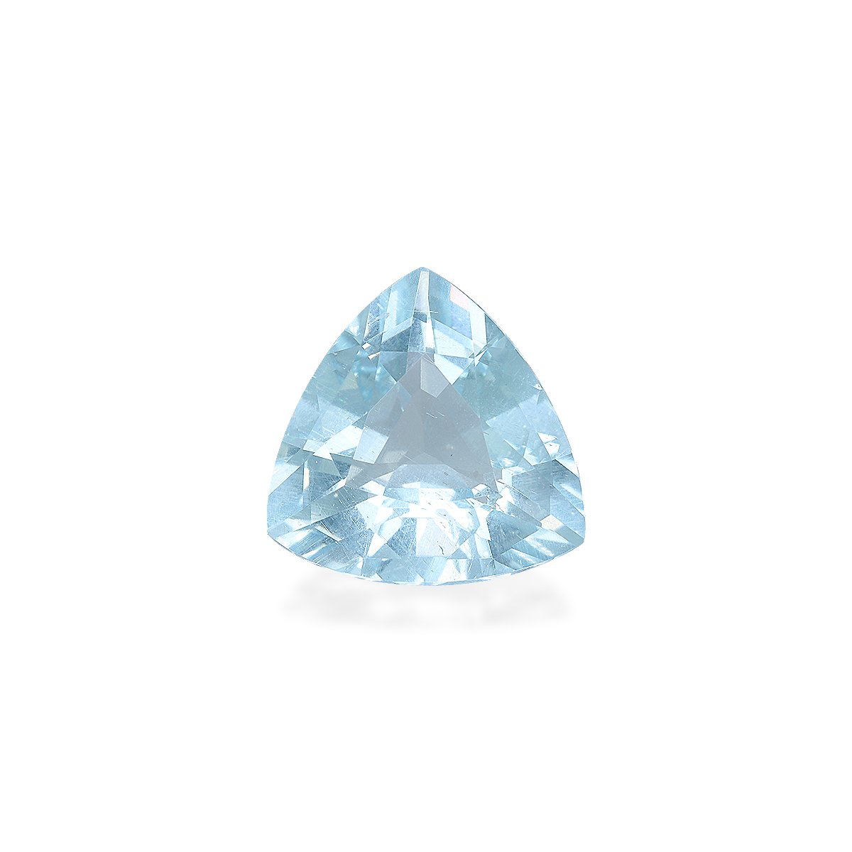baby blue aquamarine, 5.65ct trilliant cut — main view