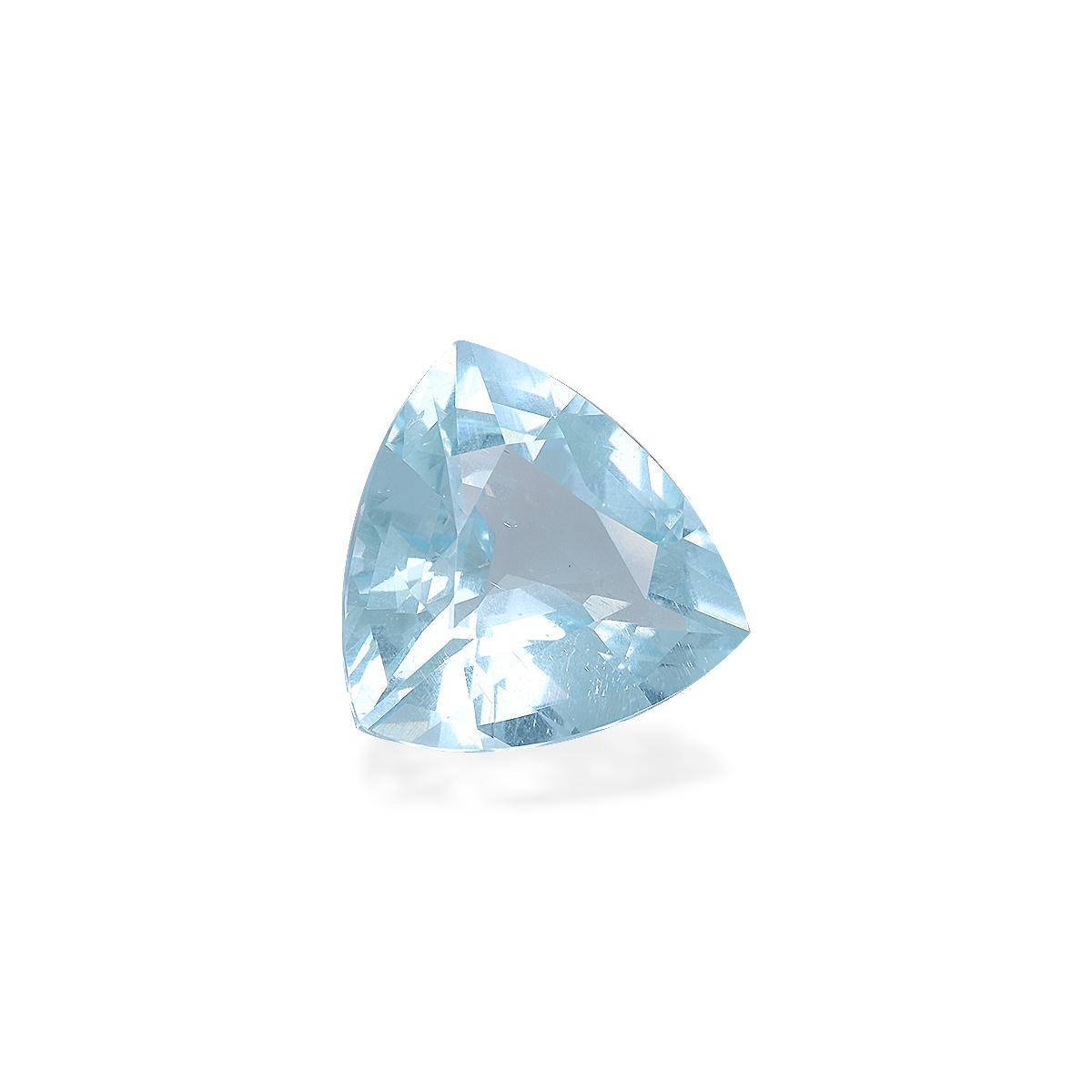 baby blue aquamarine, 5.65ct trilliant cut — view 3